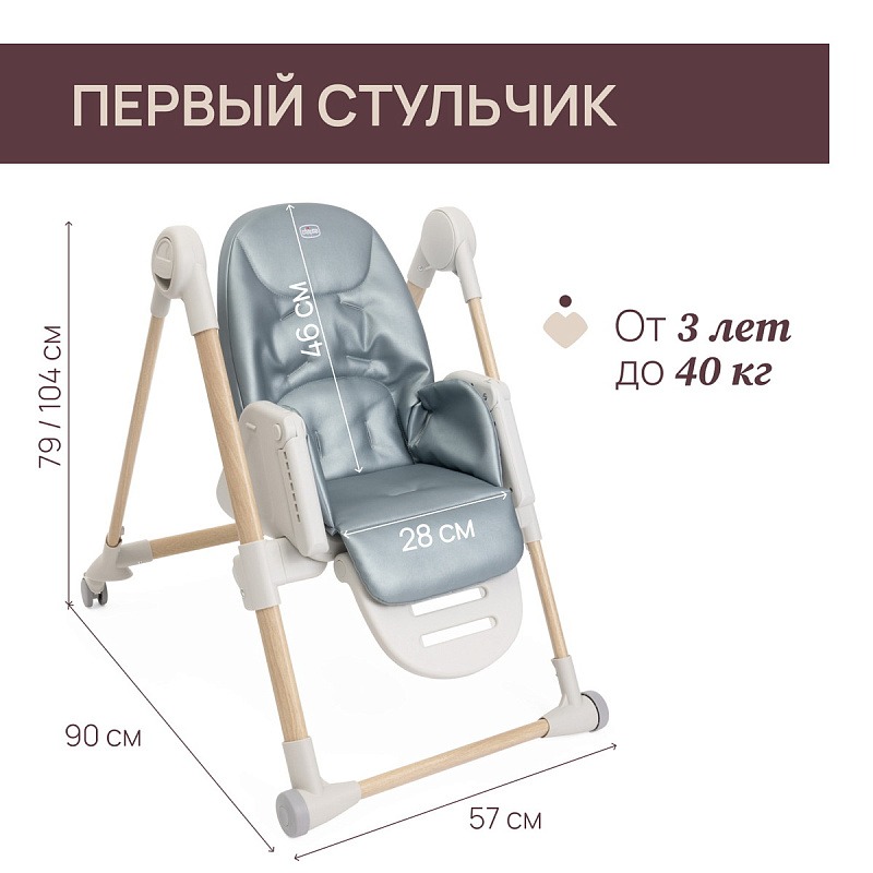 Стульчик CHICCO POLLY ARMONIA GREENERY