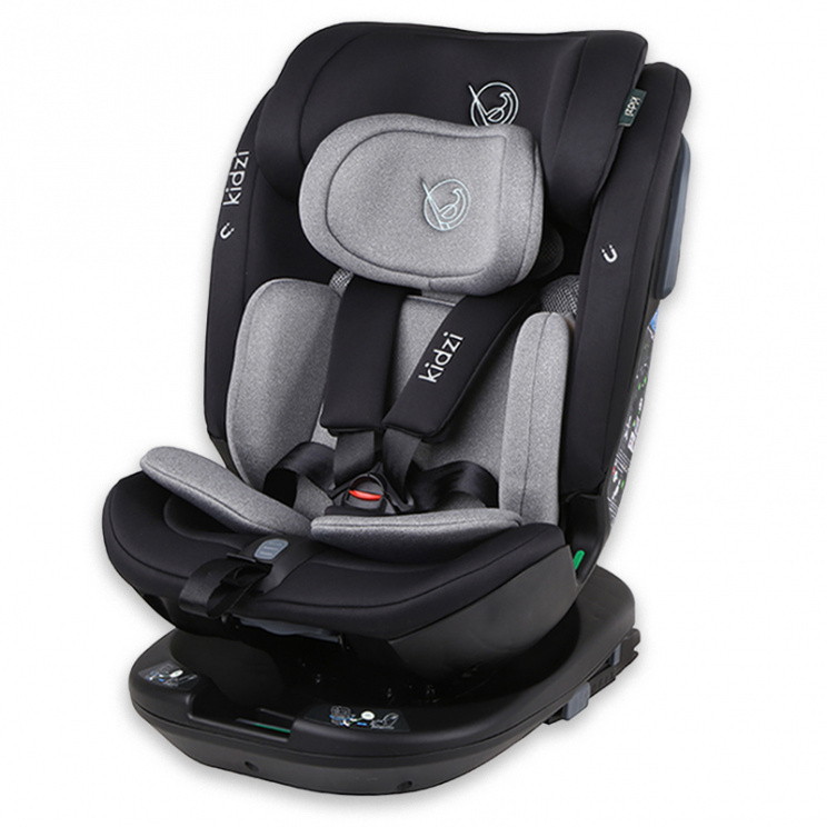 Автокресло KIDZI SPIN PLUS 360 i-SIZE, серое