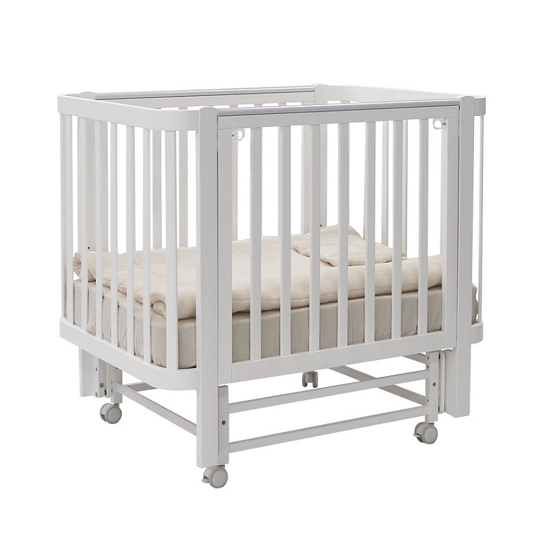 Кроватка ANTEMI Terra Light с маятником,100х70, белый