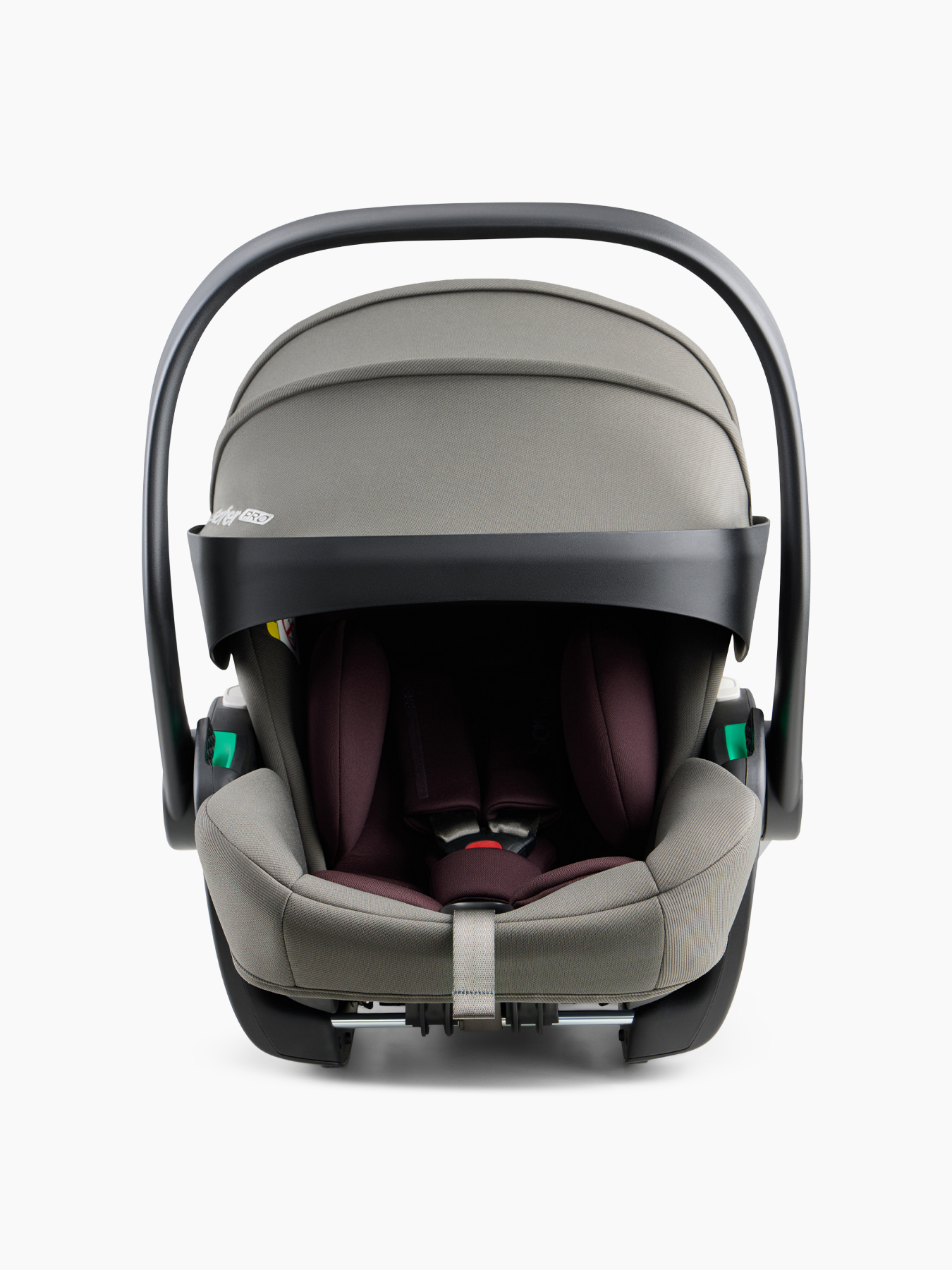 Автолюлька HappyBaby Safer Pro (green&bordeaux) 0-13кг