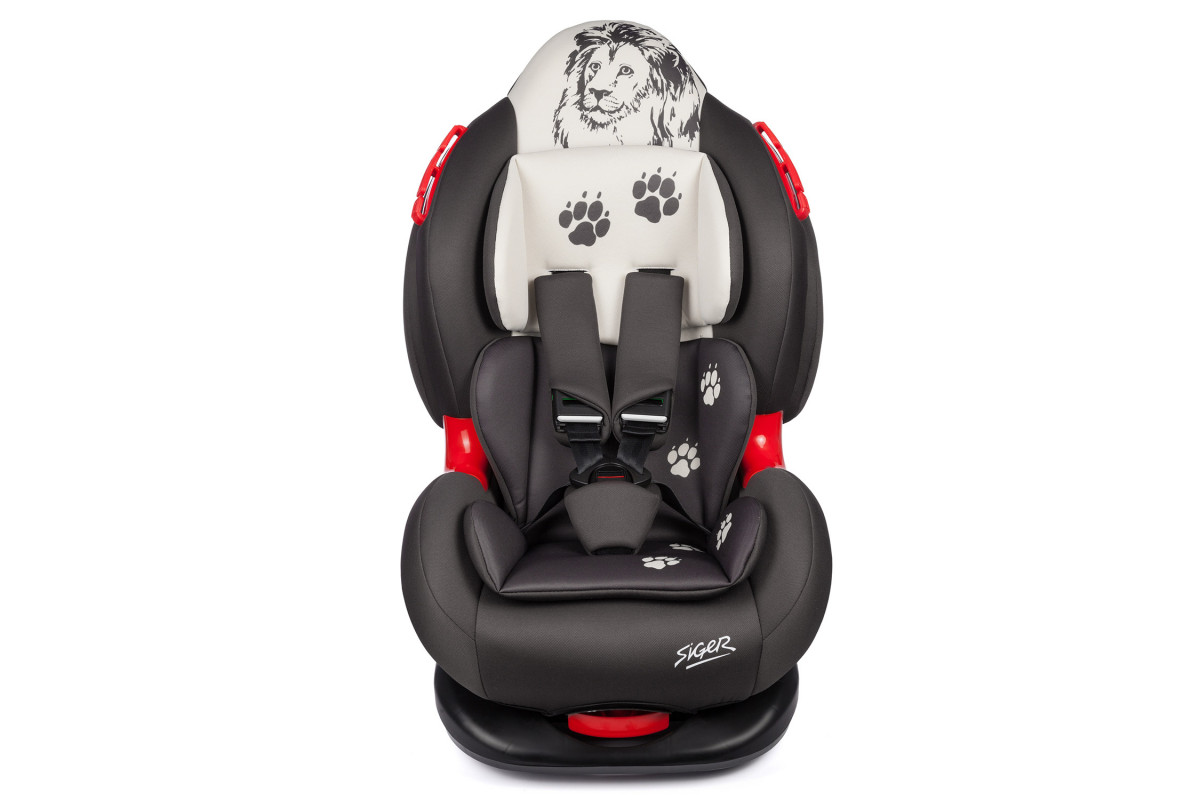 Автокресло КОКОН "Animals" isofix, лев, 9-36кг