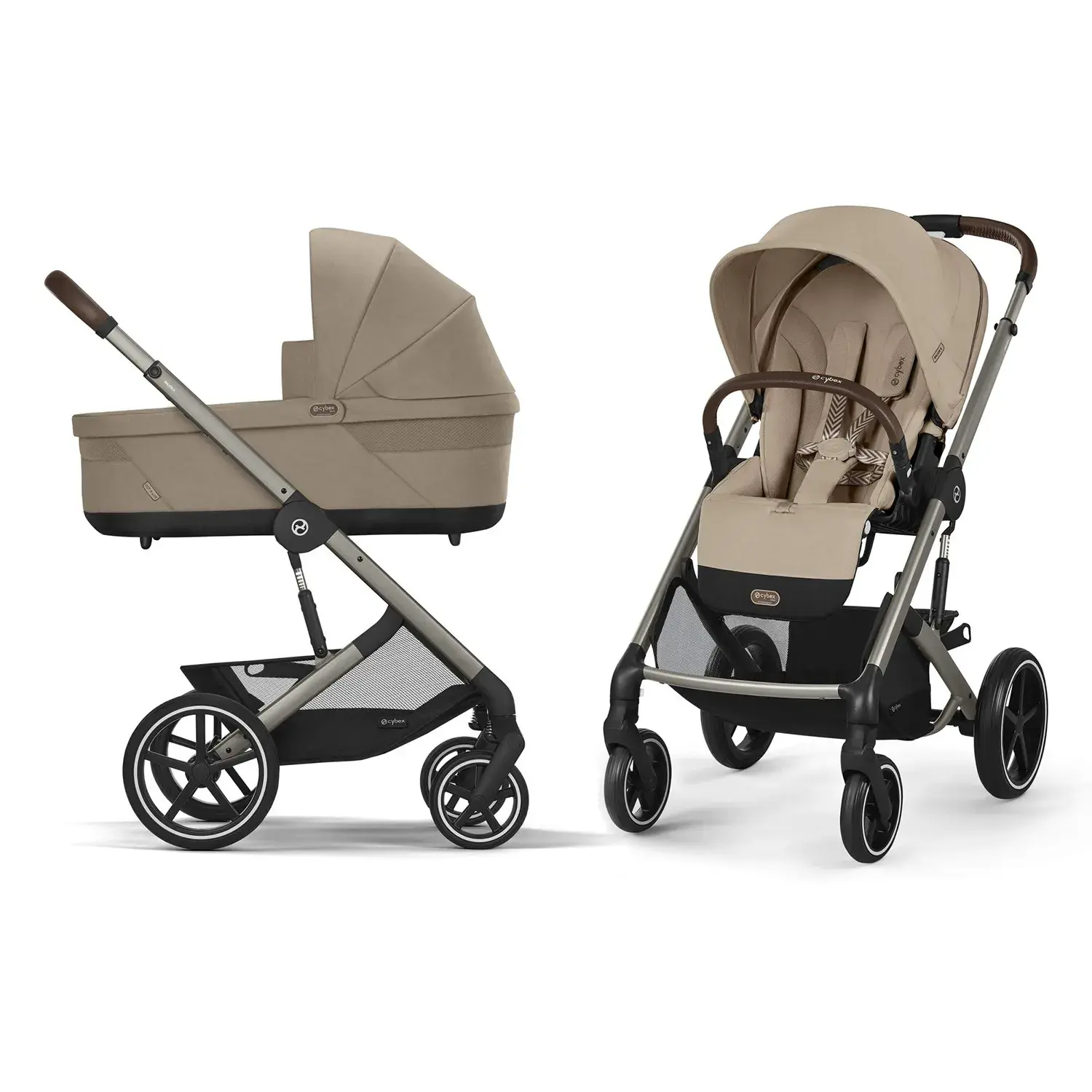 Коляска Cybex Balios S Lux TPE Almond Beige 2в1