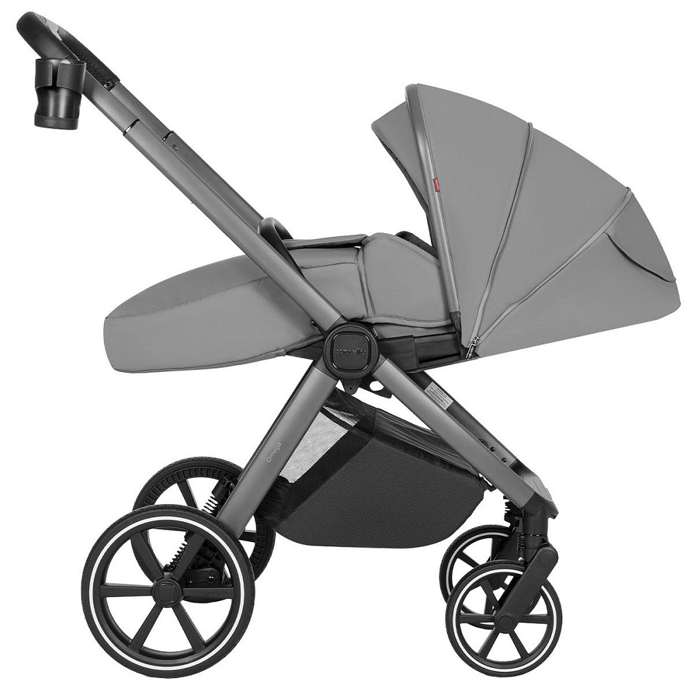 6531 Коляска CARRELLO Omega Deluxe 2в1 Cliff Grey