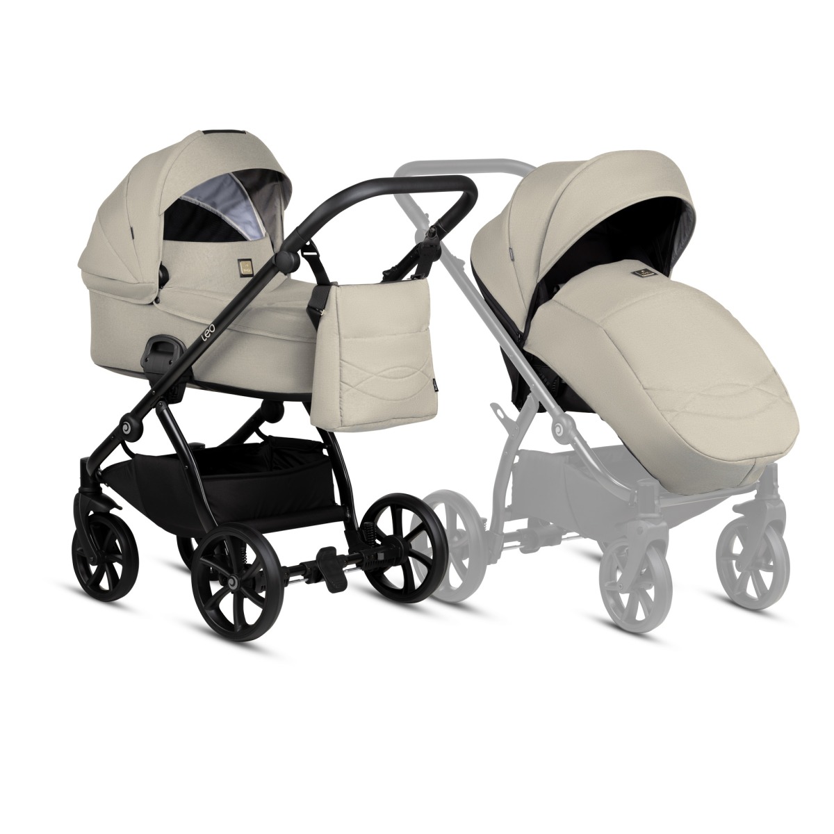 Коляска TUTIS LEO 3/1 Warm Grey