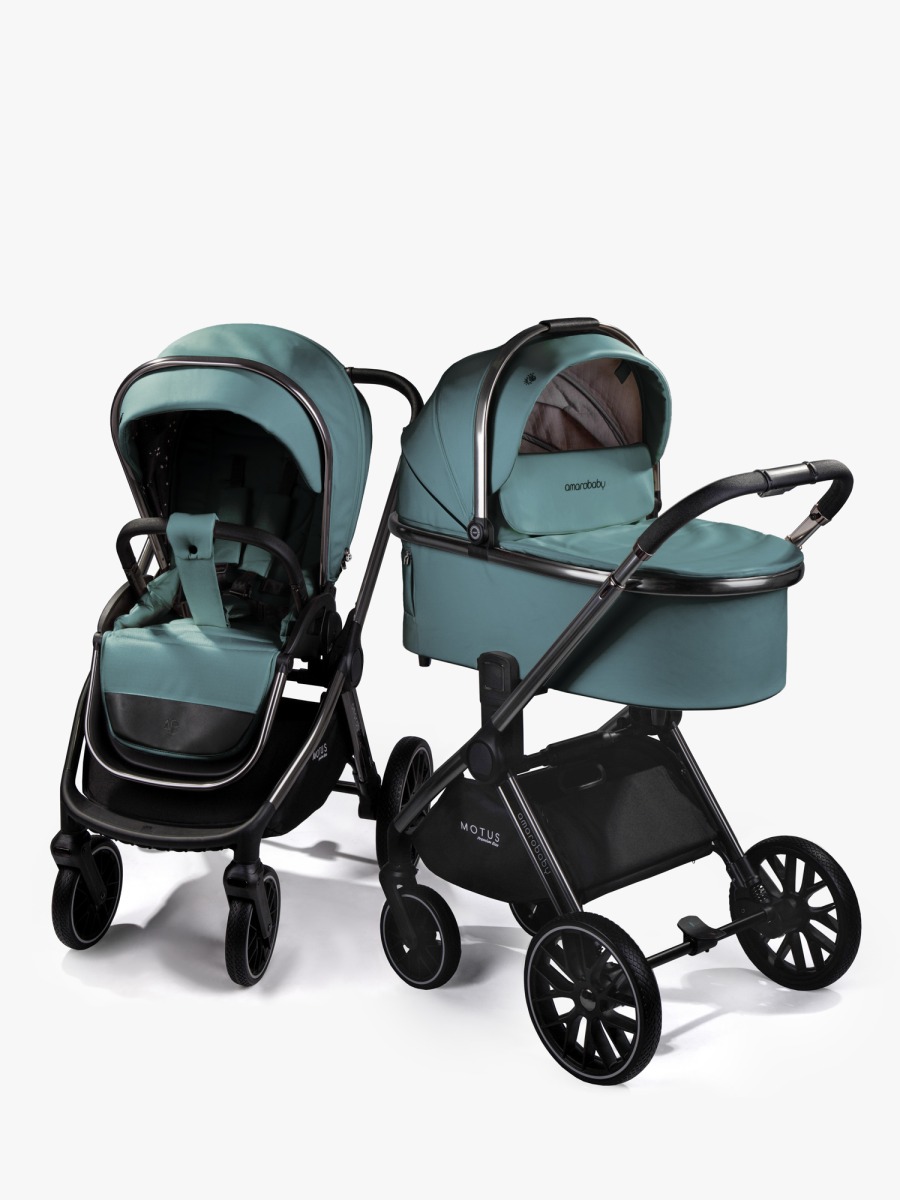 Коляска Amarobaby MOTUS Premium Ecco 2в1 лагуна