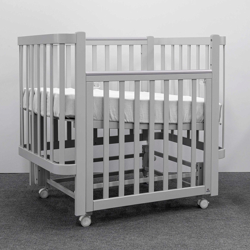 Кроватка ANTEMI Terra Light с маятником,100х70, серый