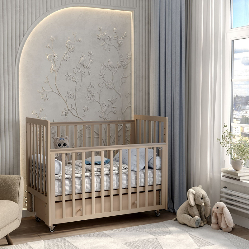 Кровать Anterni Classic Sleep (унив маятн., ящик) капучино