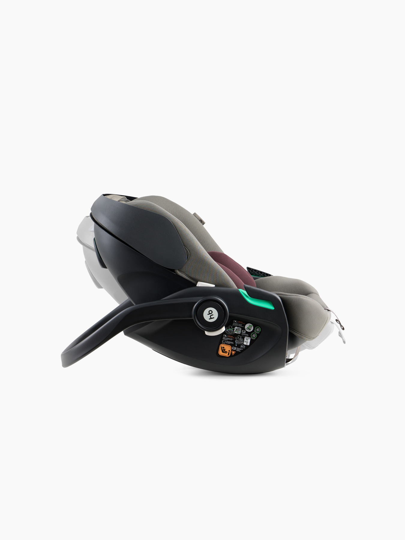 Автолюлька HappyBaby Safer Pro (green&bordeaux) 0-13кг