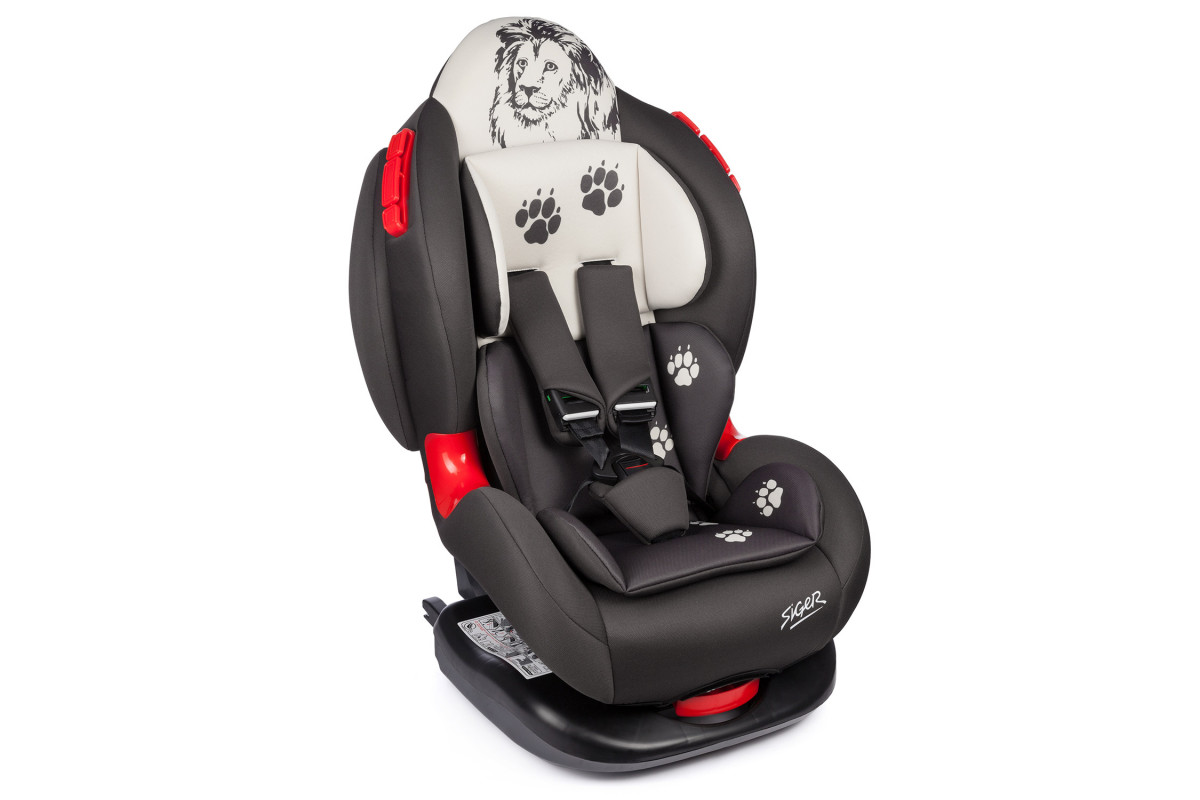 Автокресло КОКОН "Animals" isofix, лев, 9-36кг