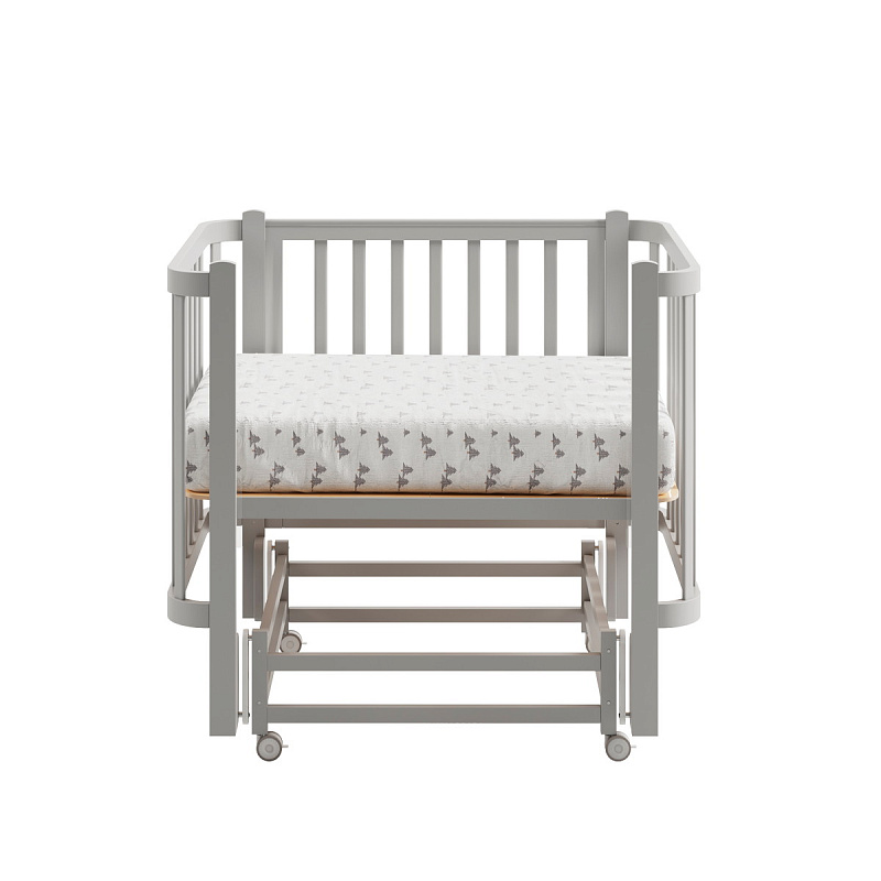 Кроватка ANTEMI Terra Light с маятником,100х70, серый