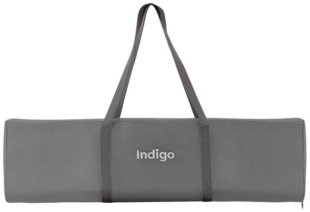 Кровать-манеж Indigo SUMMER (серый) 1 уровень