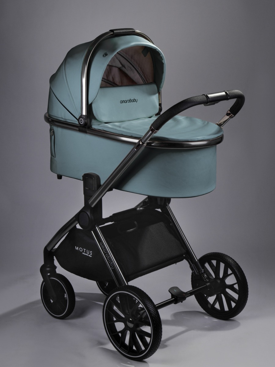 Коляска Amarobaby MOTUS Premium Ecco 2в1 лагуна