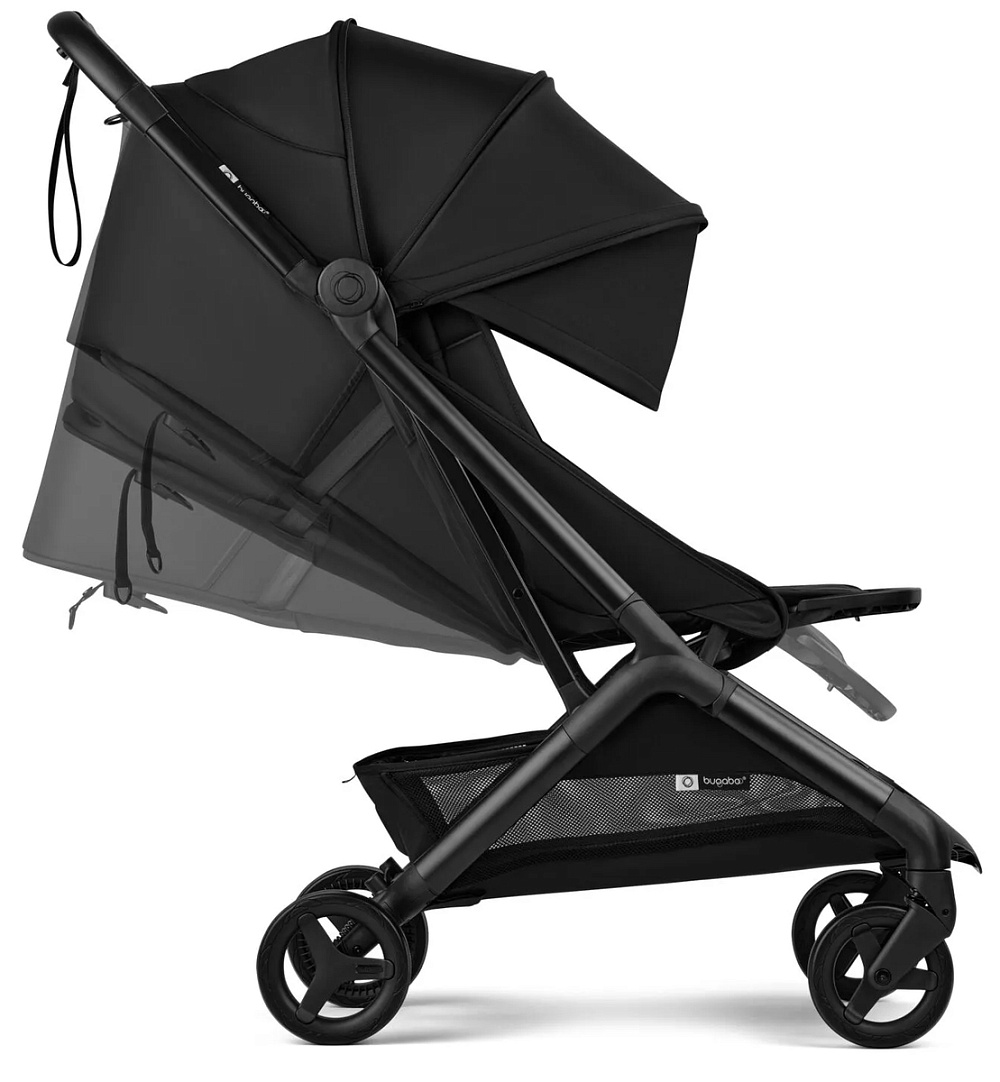 Коляска прог Bugaboo Butterfly 2 complete BLACK/HERITAGE BLACK + бампер