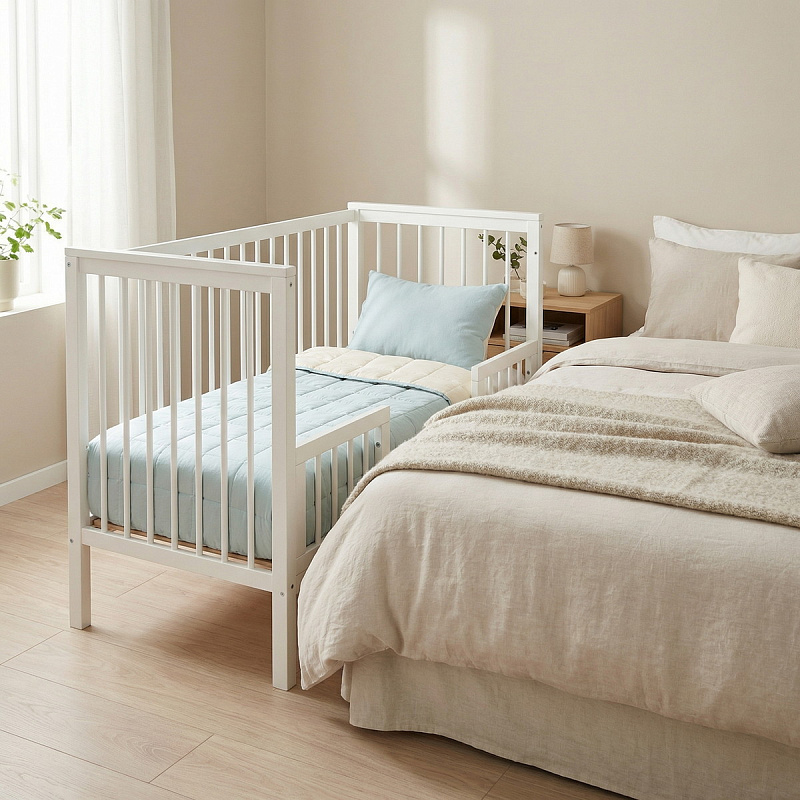 Кровать Polini Kids Simple 111 (прод маятн.) белый