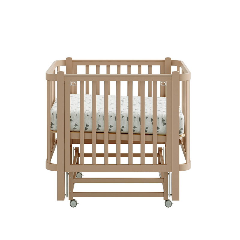 Кроватка ANTEMI Terra Light с маятником,100х70, капучино