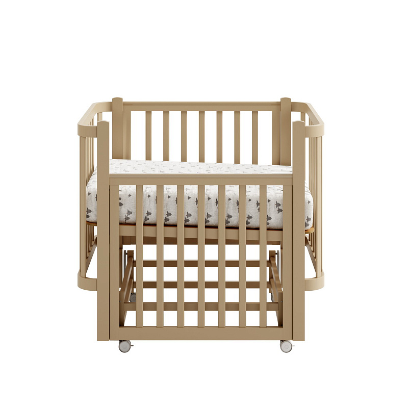 Кроватка ANTEMI Terra Light с маятником,100х70, капучино