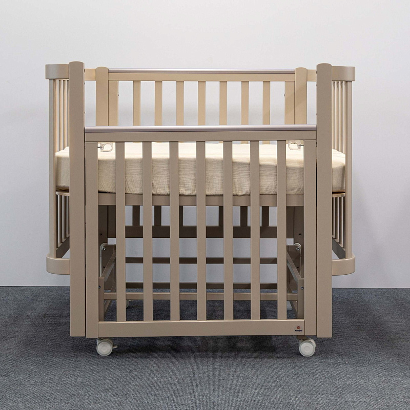 Кроватка ANTEMI Terra Light с маятником,100х70, капучино
