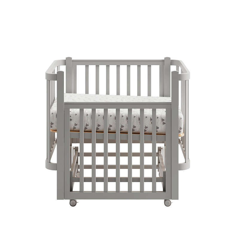 Кроватка ANTEMI Terra Light с маятником,100х70, серый
