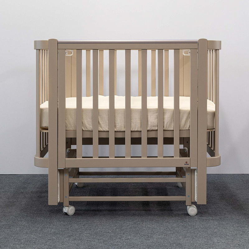 Кроватка ANTEMI Terra Light с маятником,100х70, капучино