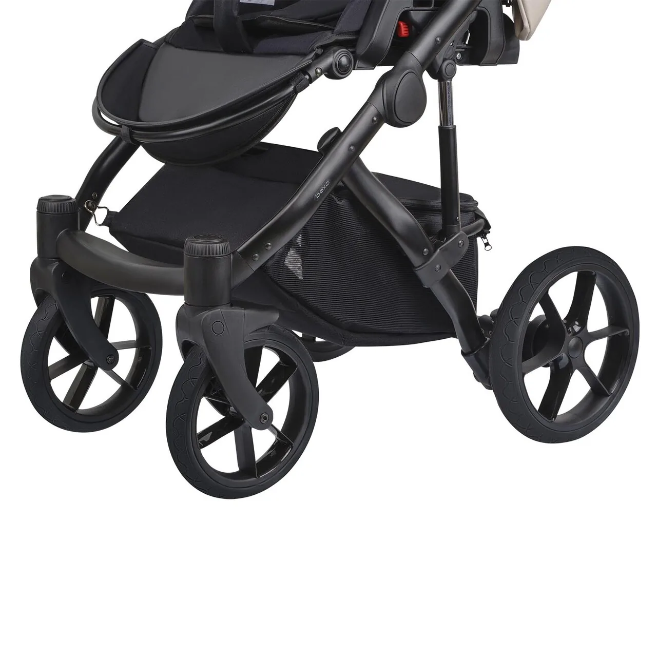 Коляска Bexa IDEAL ECO 2в1 (03/черный/темн. беж кожа)