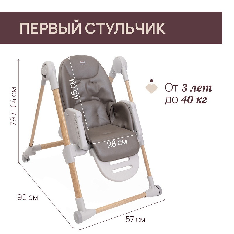 Стульчик CHICCO POLLY ARMONIA SCANDINAVIAN