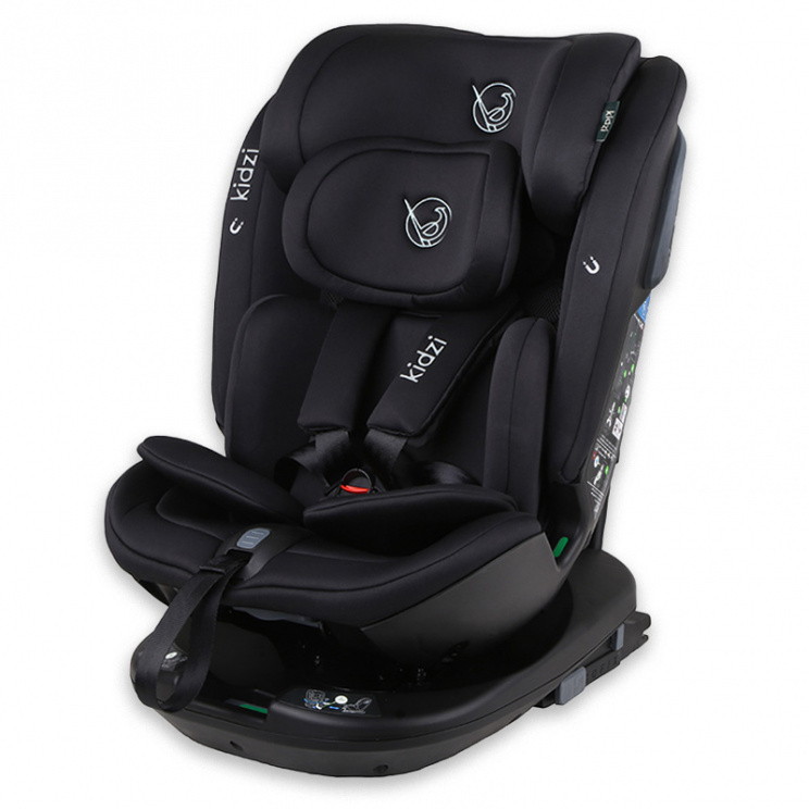 Автокресло KIDZI SPIN PLUS 360 i-SIZE, черное
