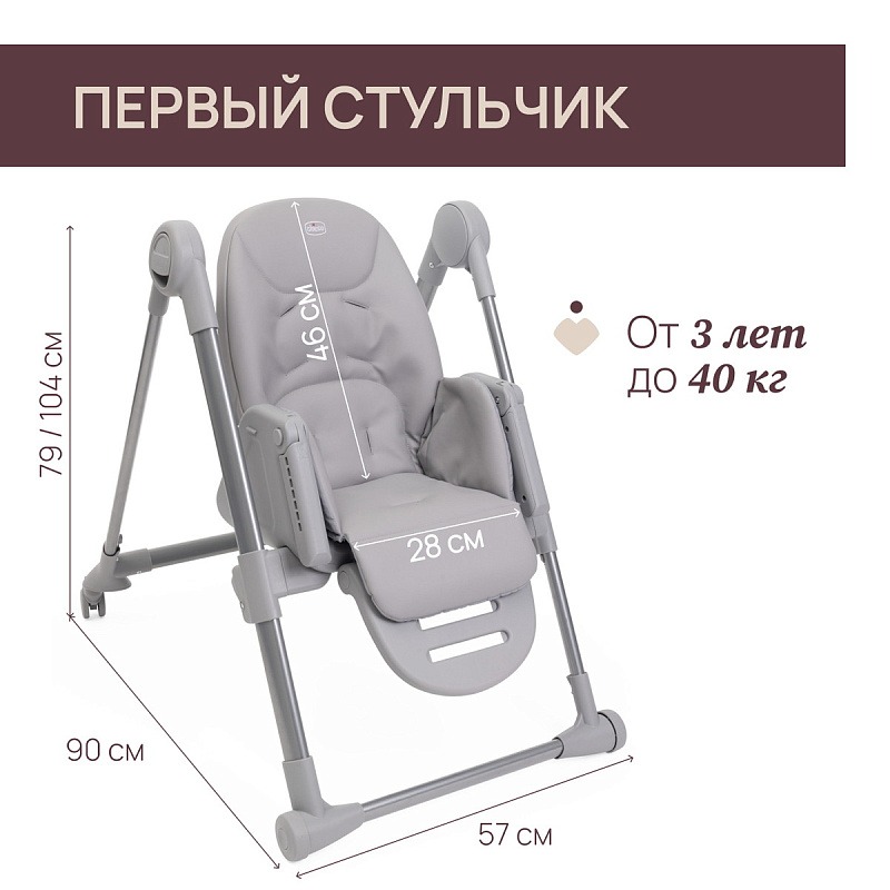 Стульчик CHICCO POLLY ARMONIA STEEL