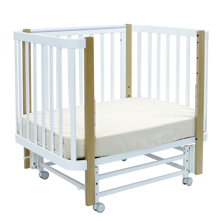 Кроватка ANTEMI Terra Light с маятником,100х70, белый/дерево