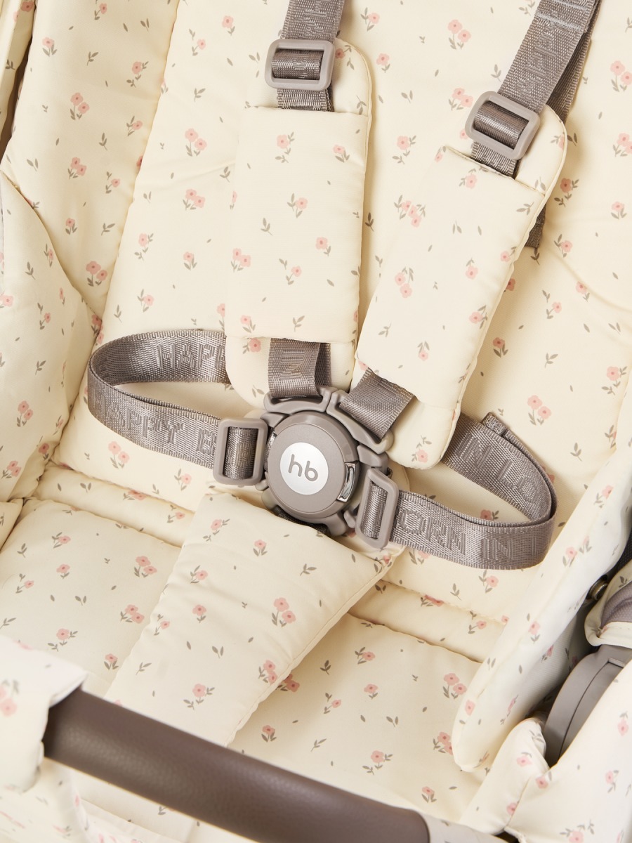 Коляска прог. HB "LUNA 360" (beige (flowers))