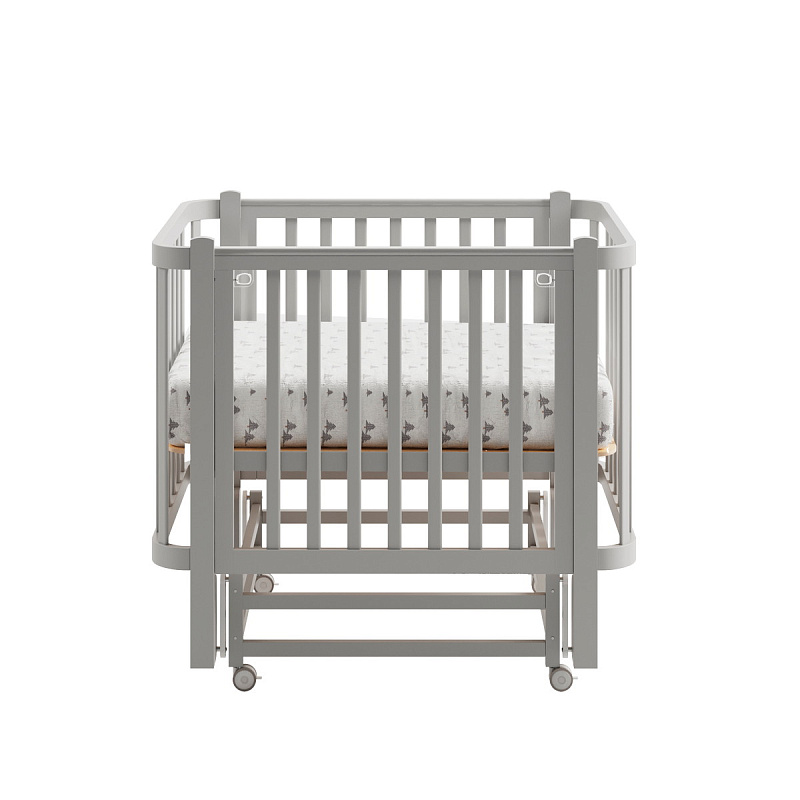 Кроватка ANTEMI Terra Light с маятником,100х70, серый