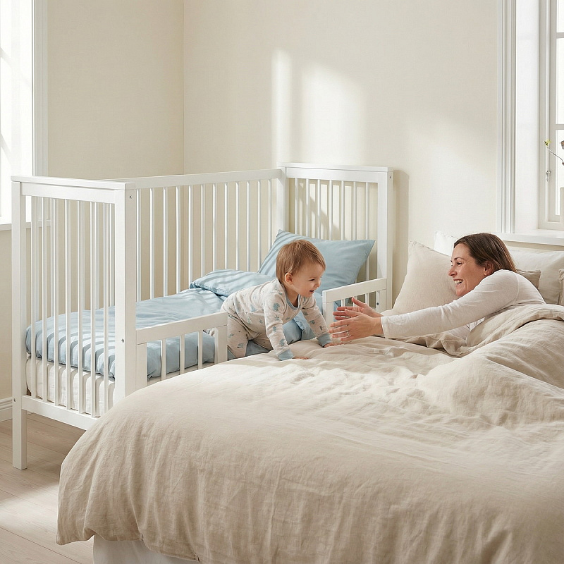 Кровать Polini Kids Simple 111 (прод маятн.) белый
