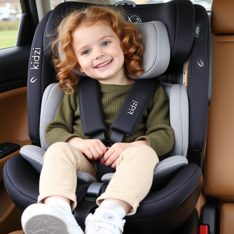 Автокресло KIDZI SPIN PLUS 360 i-SIZE, серое