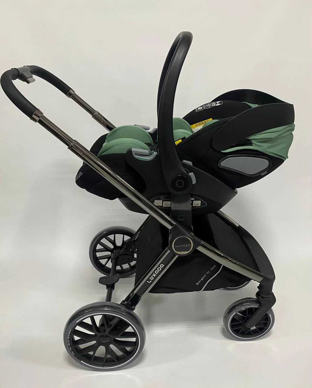 Коляска Luxmom 777 3в1/зеленый