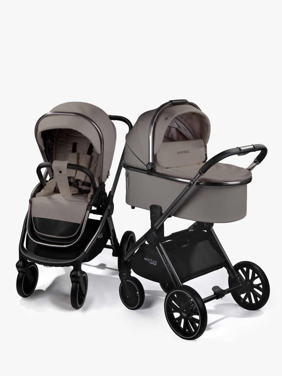 Коляска Amarobaby MOTUS Premium Ecco 2в1 мокко