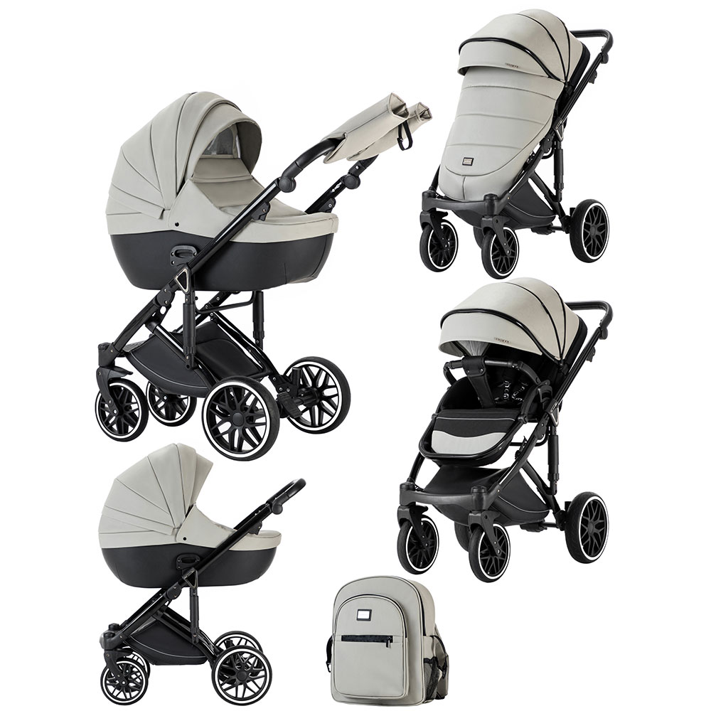 Коляска Luxmom F2 2в1/серый